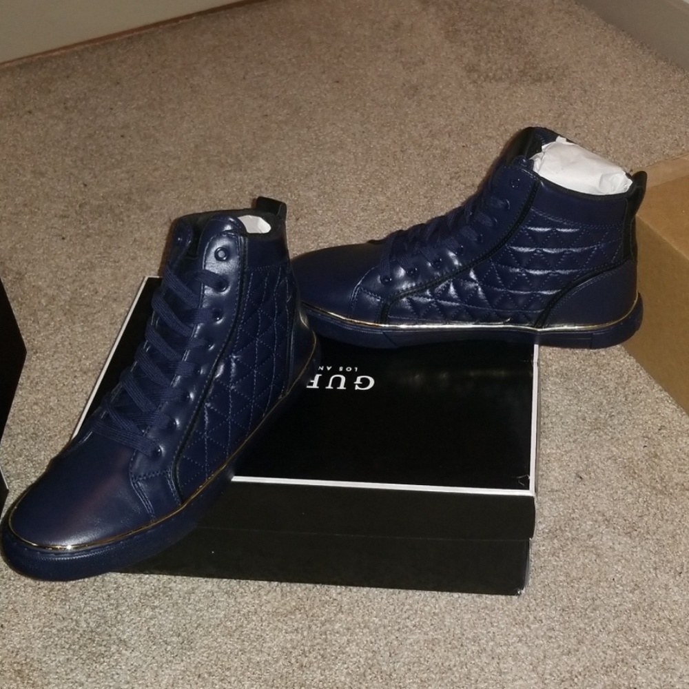 Stylish Blue Guess Hightop kicks